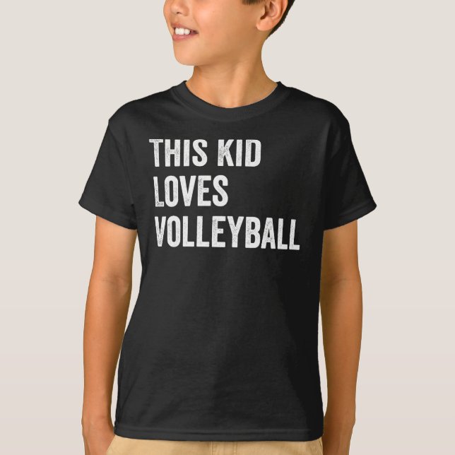 Camiseta A este chico le encanta el voleibol (Anverso)
