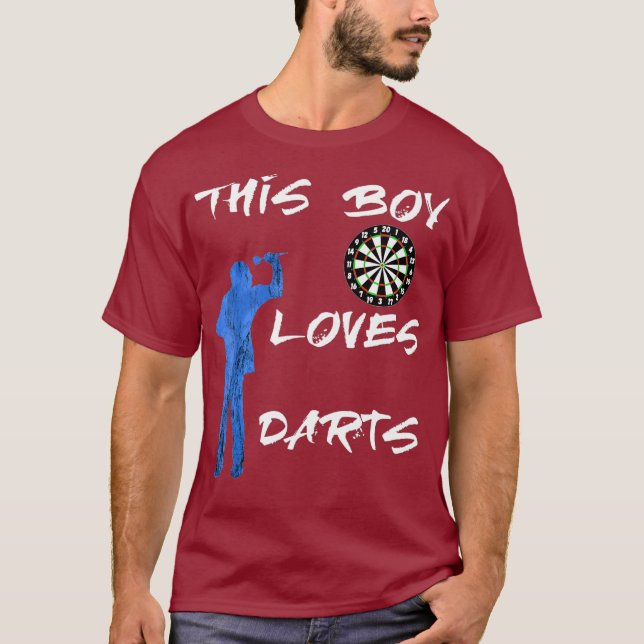 Camiseta A este chico le encanta jugar a tablero de dardos (Anverso)