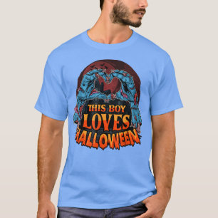Camiseta A este chico le encanta la mano zombie vaga de Hal
