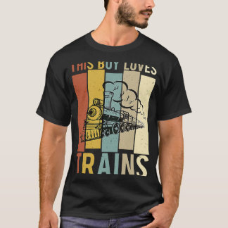 Camiseta A este chico le encantan los trenes Tren Boys Loco