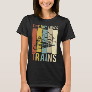 Camiseta A este chico le encantan los trenes Tren Boys Loco