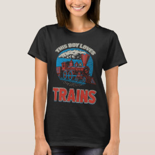 Camiseta A este chico le encantan los trenes Tren Wagon Lov