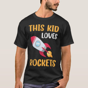 Camiseta A este chico le gustan los cohetes de niños