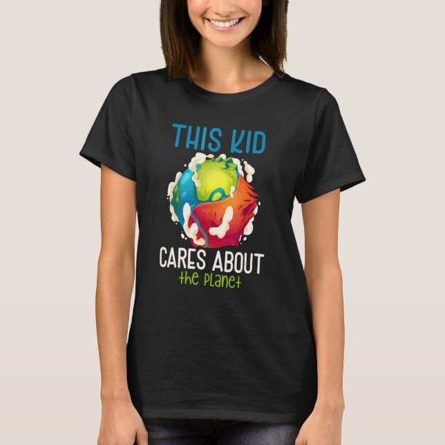 Camiseta A este chico le importa el planeta Proteger el Día (Anverso)