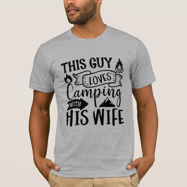 Camiseta A Este Hombre Le Encanta Caminar Con Su Mujer Cami (Anverso)