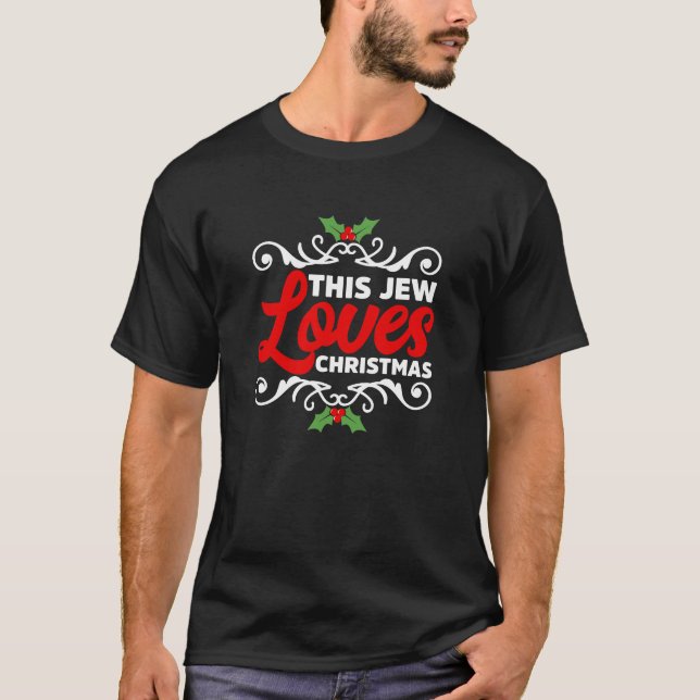 Camiseta A este judío le encanta el invierno de la celebrac (Anverso)