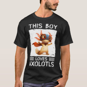 Camiseta A Este Muchacho Le Encantan Los Aolotls Divertidos