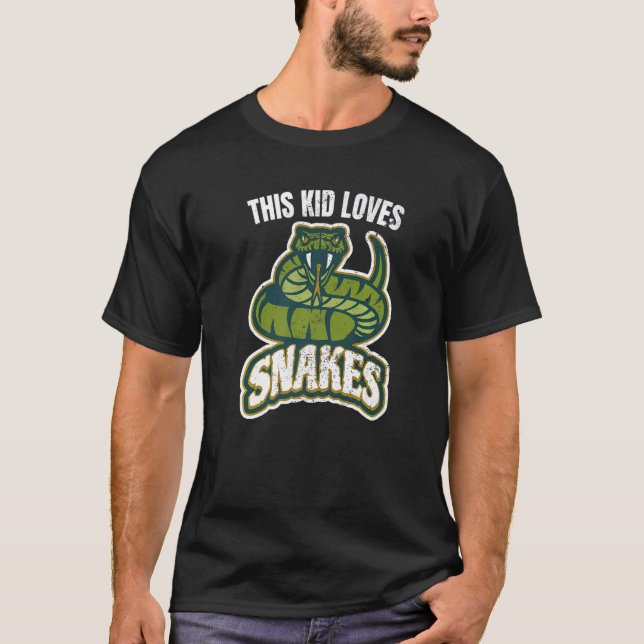 Camiseta A Este Niño Le Encanta El Gráfico Viper De La Serp (Anverso)