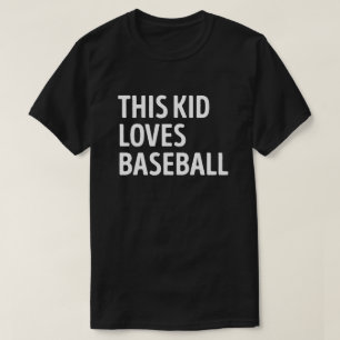 Camiseta A este niño le encanta el jugador de béisbol