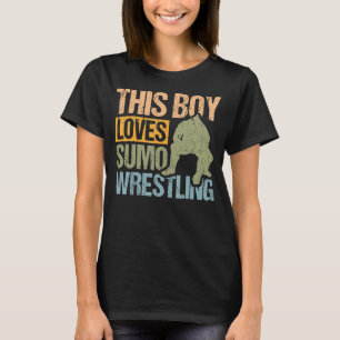 Camiseta A Este Niño Le Encanta El Sumo Luchando Contra El 
