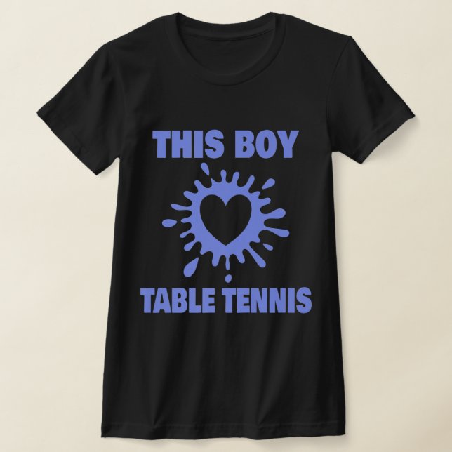 Camiseta A Este Niño Le Encanta El Tenis De Mesa Divertido  (Distribución)