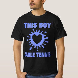 Camiseta A Este Niño Le Encanta El Tenis De Mesa Divertido 