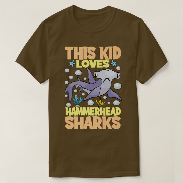 Camiseta A Este Niño Le Encanta El Tiburón Hammerhead I Kid (Diseño del anverso)