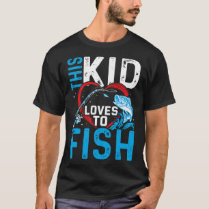 Camiseta A Este Niño Le Encanta Pescar Niños