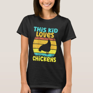 Camiseta A Este Niño Le Encantan Las Gallinas - Pollo