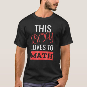 Camiseta A Este Niño Le Encantan Las Matemáticas De Los Niñ