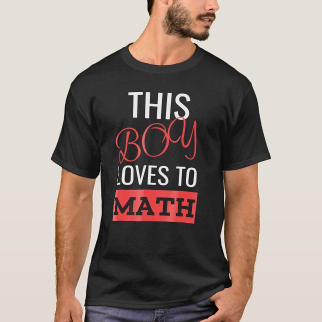 Camiseta A Este Niño Le Encantan Las Matemáticas De Los Niñ (Anverso)