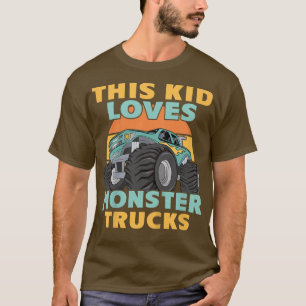 Camiseta A Este Niño Le Encantan Los Camiones Monstruales