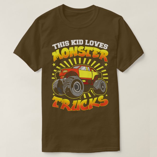 Camiseta A Este Niño Le Encantan Los Camiones Monstruales17 (Diseño del anverso)