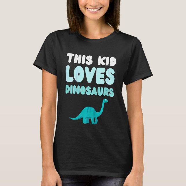 Camiseta A Este Niño Le Encantan Los Dinosaurios Divertidos (Anverso)