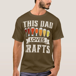Camiseta A este papá le encanta la cerveza artesanal que am