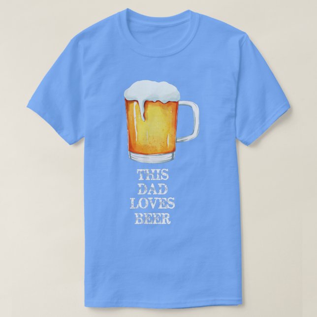 Camiseta A este papá le encanta la cerveza graciosa  (Diseño del anverso)