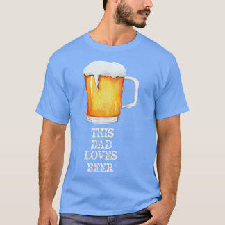 Camiseta A este papá le encanta la cerveza graciosa