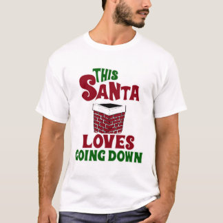 Camiseta A este Papá Noel le encanta bajar