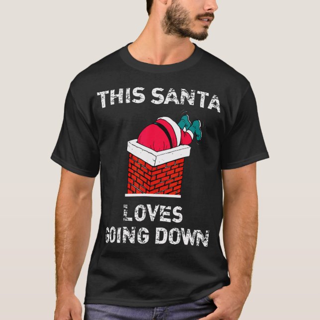 Camiseta A este Papá Noel Le Encanta Ir A Navidades Gracios (Anverso)
