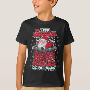 Camiseta A este Papá Noel le encanta irse abajo con el padr