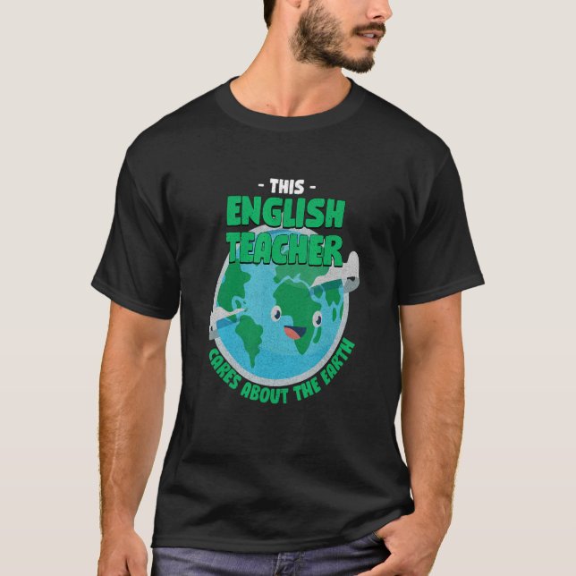 Camiseta A este profesor de inglés le importa la naturaleza (Anverso)