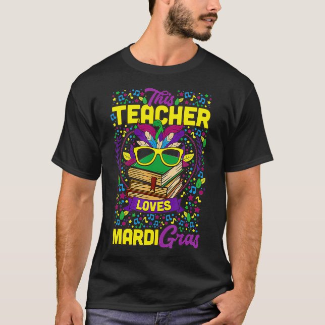 Camiseta A este profesor le encanta el Fiesta del Carnaval  (Anverso)
