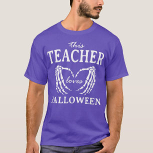 Camiseta A este profesor le encanta la enseñanza de Hallowe