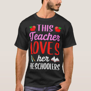 Camiseta A este profesor le encanta su profesor de preescol