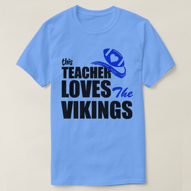 Camiseta A este profesor le encantan los vikings (Diseño del anverso)