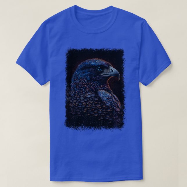Camiseta A Falcon drawn with lines and dots of bright  (Diseño del anverso)