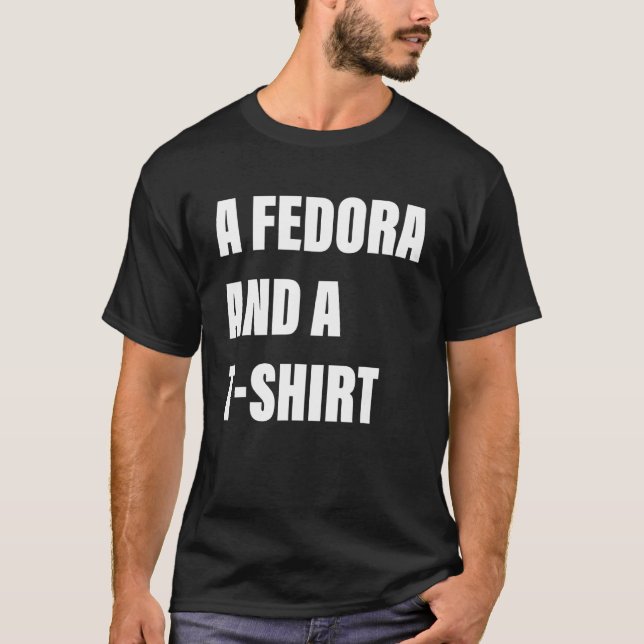 Camiseta A Fedora And A shrt Apparel (Anverso)