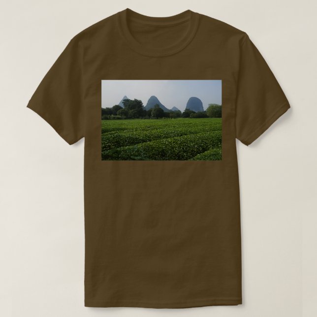 Camiseta A Field of Chinese Tea (Diseño del anverso)