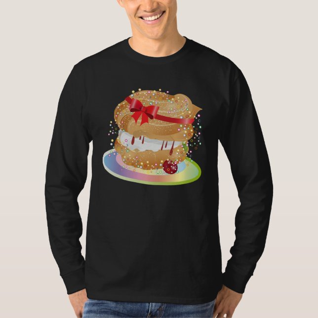 Camiseta A filled wind bag with  bow illustration (Anverso)