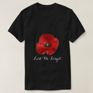 Camiseta A fin de olvidemos la amapola roja de la