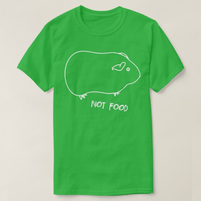 Camiseta A Funny and Cute little Guinea Pig not be eaten  (Diseño del anverso)