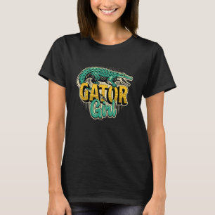 Camiseta A Gator Chica le encanta el lagarto Caza Cocodrilo