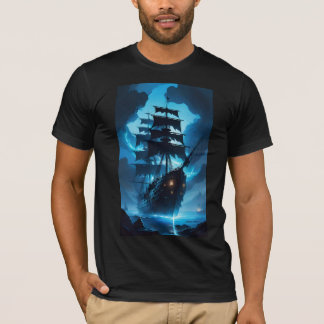 Camiseta a ghost ship, a pirate ship, a foggy ship, the Fly