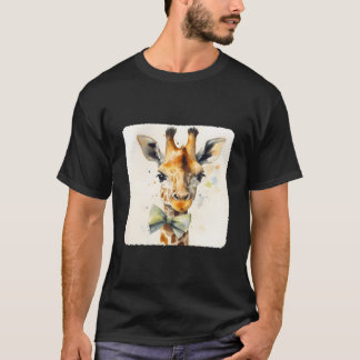 Camiseta A Giraffe With A Bow Tie Fashion Fashionable Anima