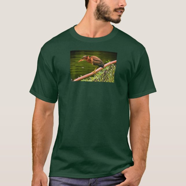 Camiseta A green heron (Anverso)