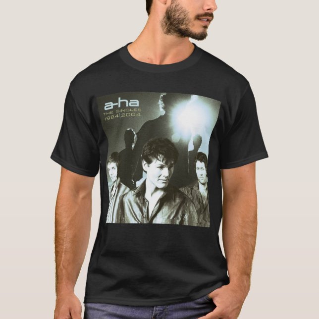 Camiseta A-ha - La colección Definitive Singles 1984-2004 (Anverso)