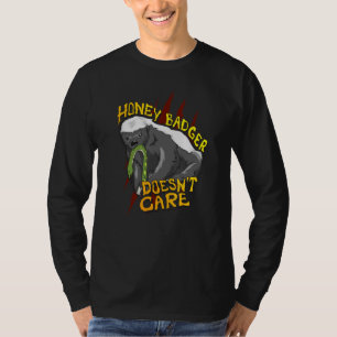 Camiseta A Honey Badger no le importan los hombres animales