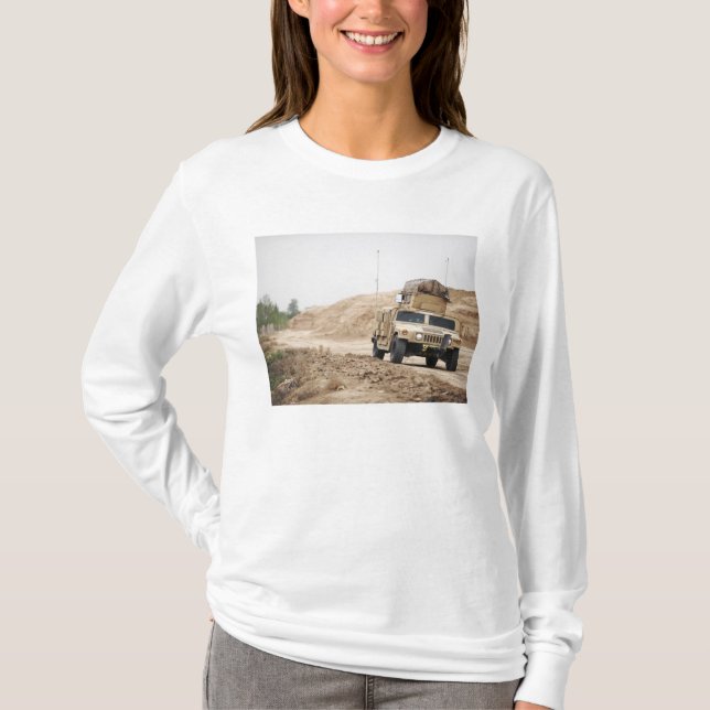Camiseta A Humvee conduce la seguridad (Anverso)