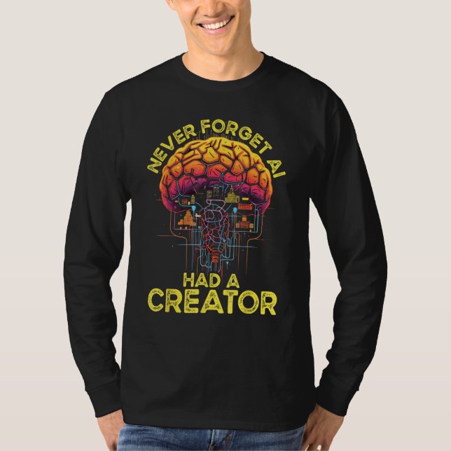 Camiseta A I Inteligencia Artificial Robot Robótica Aprendi (Anverso)