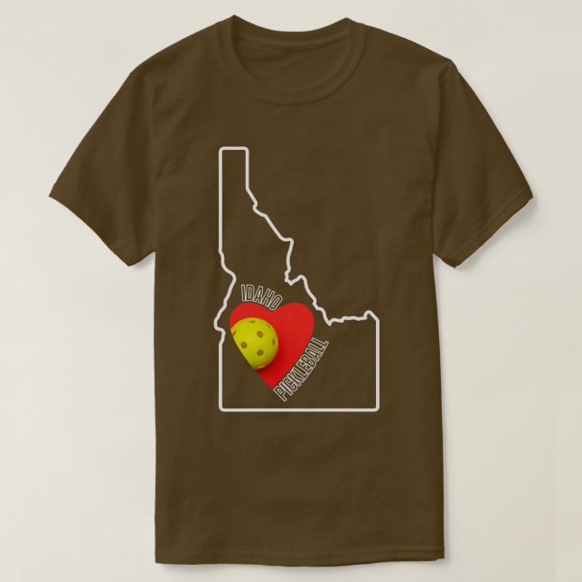 Camiseta A Idaho le encanta el baloncesto (Diseño del anverso)